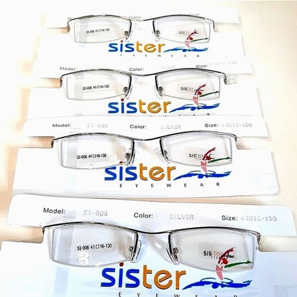 Lot of 4 Vintage Eyeglass Frames Rx'able petite glasses theater, 41-16-130 santa - Picture 1 of 5